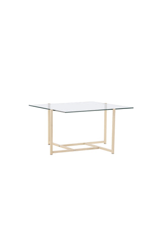 Venture Home Hybrid soffbord 80x80 cm - Glas/Natur /