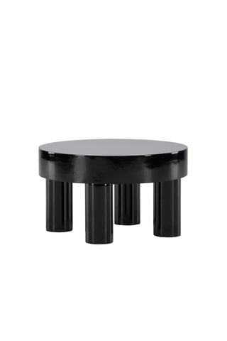 Venture Home Varberg Soffbord φ60 cm - Glanssvart /