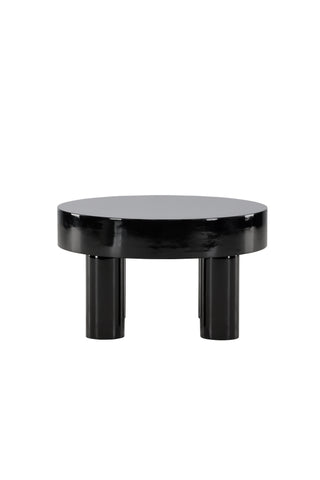 Venture Home Varberg Soffbord φ60 cm - Glanssvart /