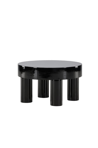 Venture Home Varberg Soffbord φ60 cm - Glanssvart /