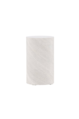 Venture Home York runt sidobord ⌀30 - Betonglook /