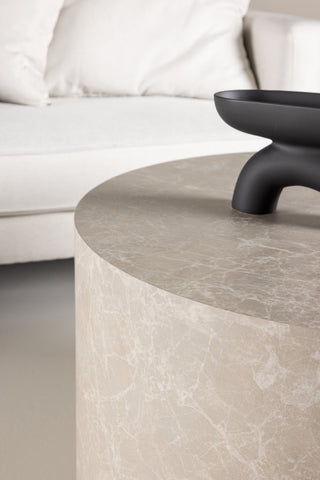 Venture Home York Runt Soffbord ⌀80 - Beige