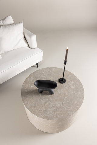 Venture Home York Runt Soffbord ⌀80 - Beige