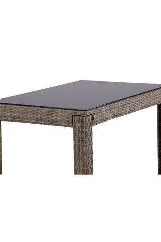 Venture Home Alo Bartable Steel - Grå Wicker Rektangulär 60,5