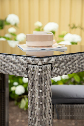 Venture Home Alo Bartable Steel - Grå Wicker Rektangulär 60,5