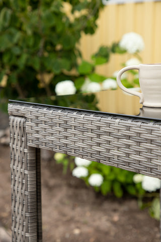 Venture Home Alo Bartable Steel - Grå Wicker Rektangulär 60,5