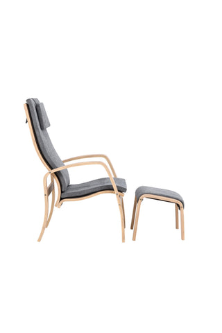Venture Home Grötö Lounge Chair - Ekfaner / Mörkgrå