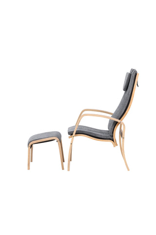 Venture Home Grötö Lounge Chair - Ekfaner / Mörkgrå