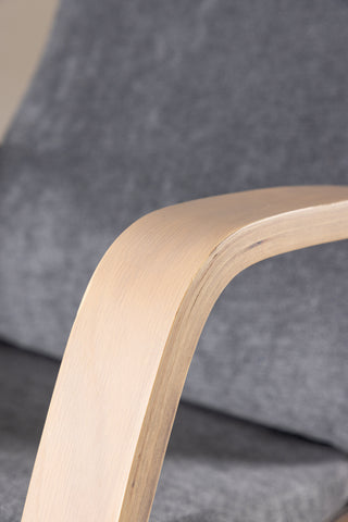 Venture Home Grötö Lounge Chair - Ekfaner / Mörkgrå