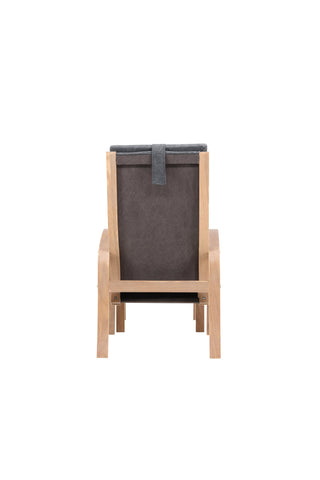 Venture Home Grötö Lounge Chair - Ekfaner / Mörkgrå