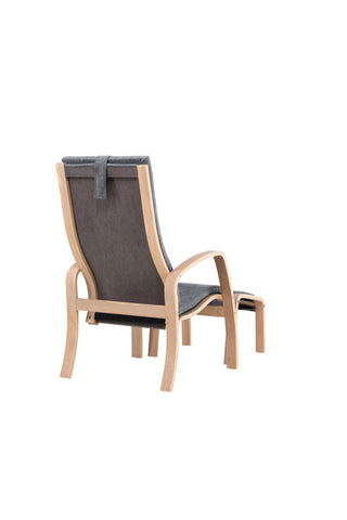 Venture Home Grötö Lounge Chair - Ekfaner / Mörkgrå