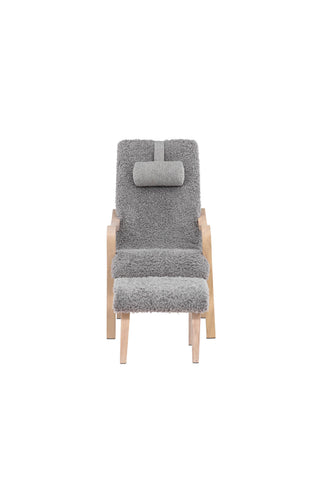 Venture Home Fårö Lounge Chair - Ekfaner / Ljusgrå