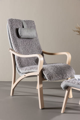 Venture Home Fårö Lounge Chair - Ekfaner / Ljusgrå