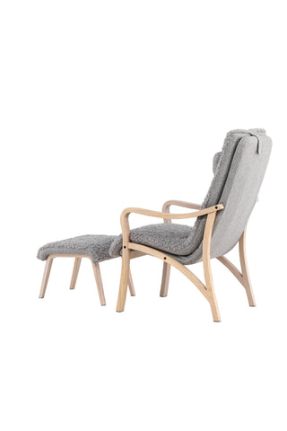 Venture Home Fårö Lounge Chair - Ekfaner / Ljusgrå