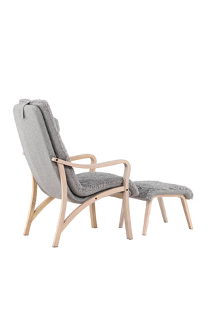 Venture Home Fårö Lounge Chair - Ekfaner / Ljusgrå