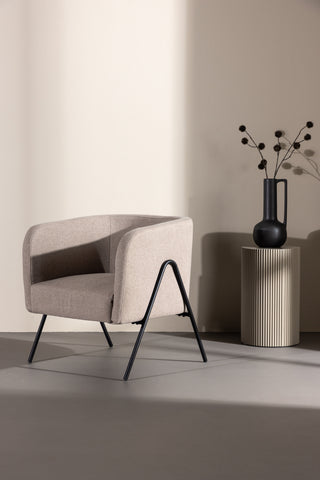 Venture Home Rika Fåtölj - Beige / Svart
