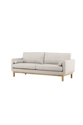 Venture Home Olympos 3-sits soffa - Woodlook / Beige