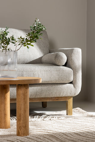 Venture Home Olympos 3-sits soffa - Woodlook / Beige