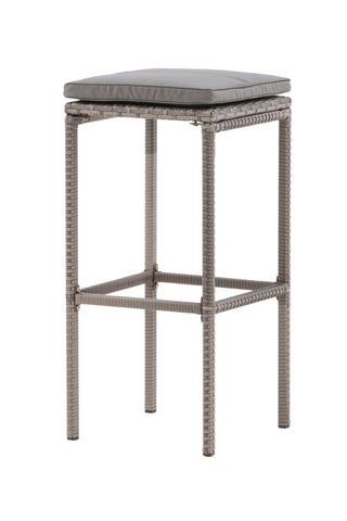 Venture Home Alo Barchair Steel - Grå flätad - 2 Pack