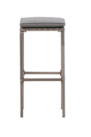 Venture Home Alo Barchair Steel - Grå flätad - 2 Pack