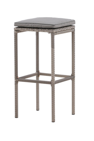 Venture Home Alo Barchair Steel - Grå flätad - 2 Pack