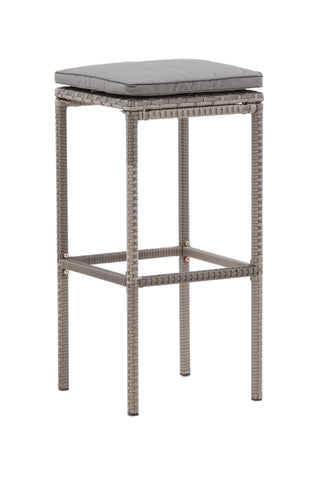 Venture Home Alo Barchair Steel - Grå flätad - 2 Pack