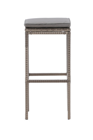 Venture Home Alo Barchair Steel - Grå flätad - 2 Pack