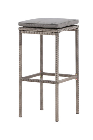 Venture Home Alo Barchair Steel - Grå flätad - 2 Pack