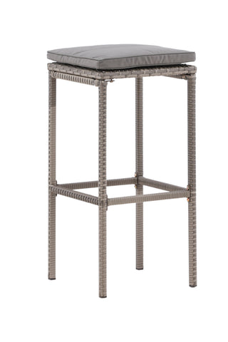Venture Home Alo Barchair Steel - Grå flätad - 2 Pack