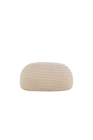 Venture Home Sam rund sittpuff - ⌀45 / Beige