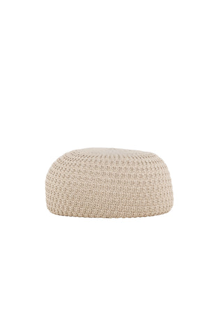 Venture Home Sam rund sittpuff - ⌀45 / Beige