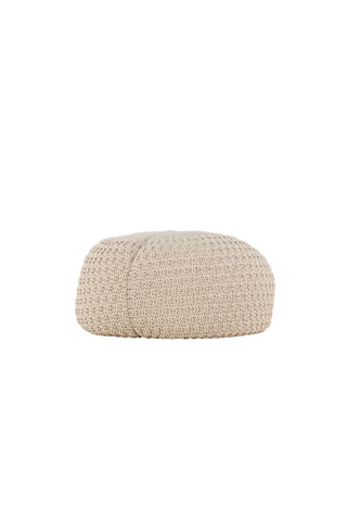Venture Home Sam rund sittpuff - ⌀45 / Beige