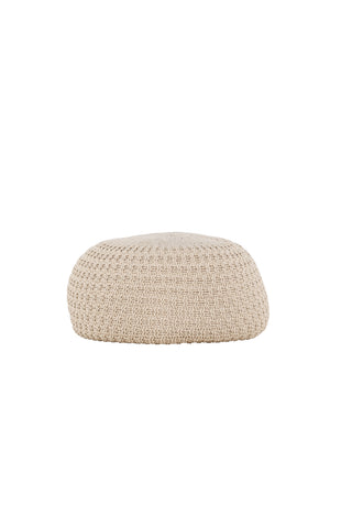 Venture Home Sam rund sittpuff - ⌀60 / Beige