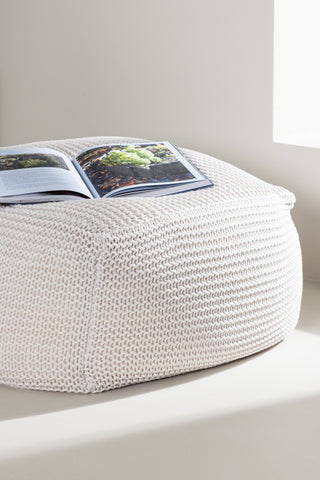 Venture Home Luca Puff - 60*60 cm / Creme