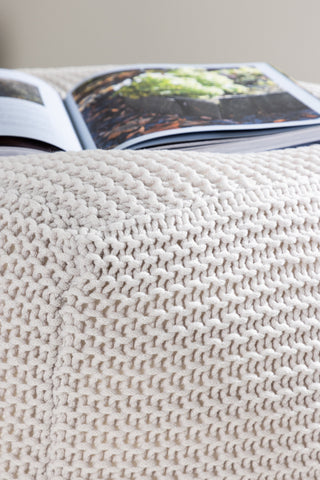 Venture Home Luca Puff - 60*60 cm / Creme