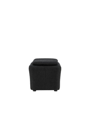 Venture Home Laurel Ottoman - Svart boucle /