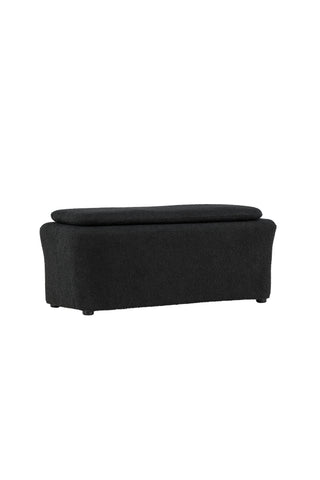 Venture Home Laurel Ottoman - Svart boucle /