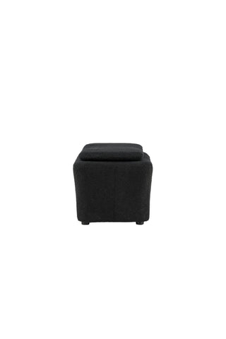 Venture Home Laurel Ottoman - Svart boucle /