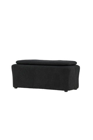 Venture Home Laurel Ottoman - Svart boucle /