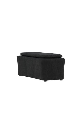 Venture Home Laurel Ottoman - Svart boucle /
