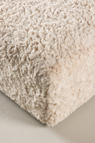 Vind Frankie Puff 100*100 - Beige fuskpäls / FSC 100%