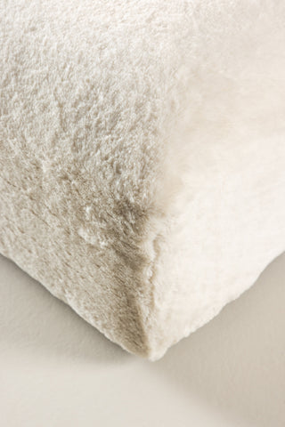 Venture Home Davie sittpuff 100*100 - Beige fuskpäls /