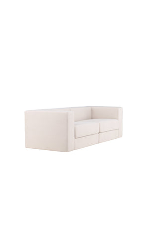 Venture Home Lumi 3-sits soffa - vit linne /