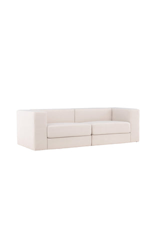 Venture Home Lumi 3-sits soffa - vit linne /