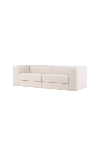 Venture Home Lumi 3-sits soffa - vit linne /