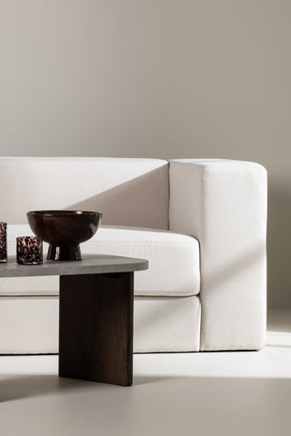 Venture Home Lumi 3-sits soffa - vit linne /