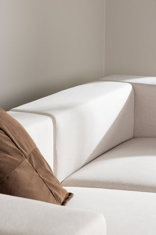 Venture Home Lumi 3-sits soffa - vit linne /