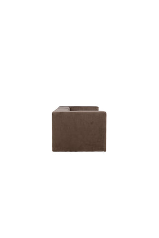 Venture Home Lumi 3-sits soffa - brunt linne /
