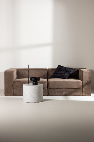 Venture Home Lumi 3-sits soffa - brunt linne /