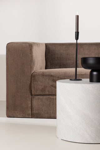 Venture Home Lumi 3-sits soffa - brunt linne /